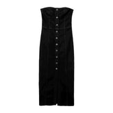 Vestido vaquero largo clásico para mujer